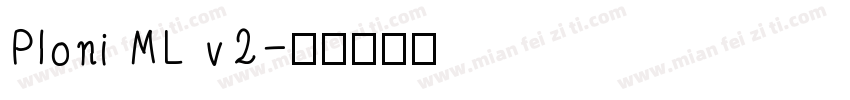 Ploni ML v2字体转换